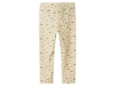 Råhvide leggings fra Name It med guldsmedprint bag fra 13247000 summer sand